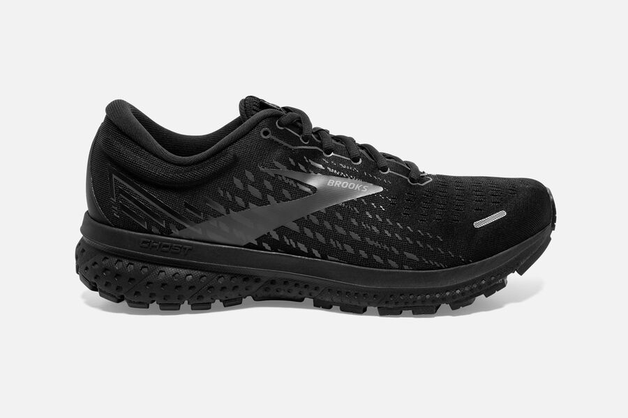 Brooks Ghost 13 Road Running Shoes - Mens - Black - LA5916083